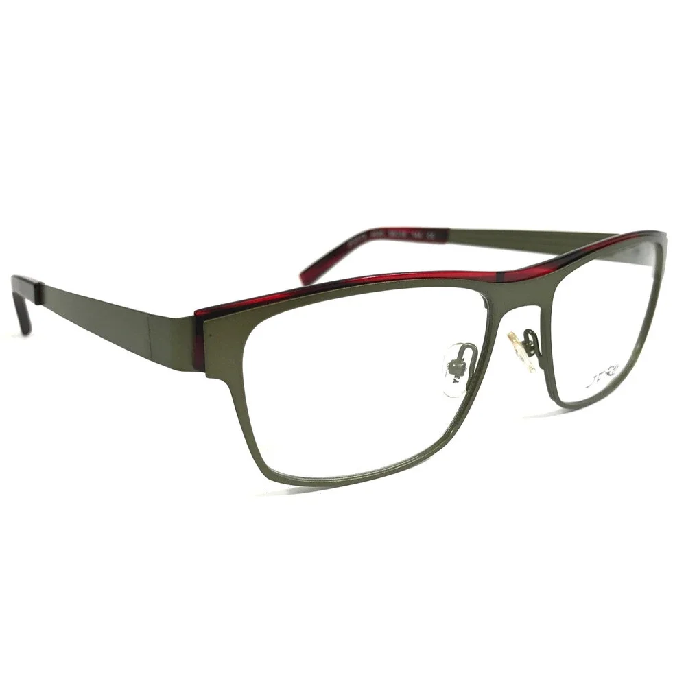 J.F. Rey Eyeglasses Frames JF2573 4830 Khaki Red Oliver Green Demi 56-18-144